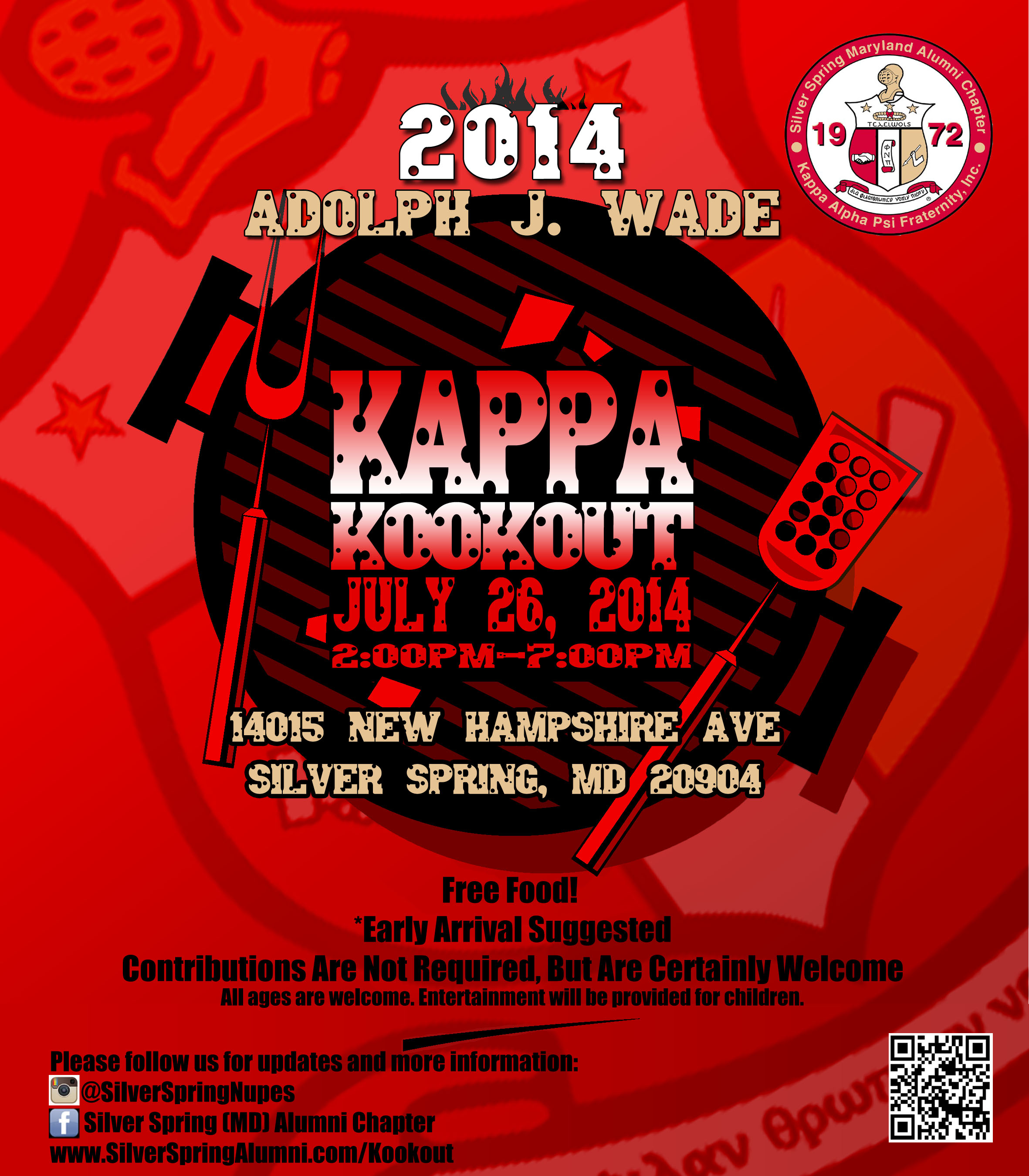 2014 aj wade cookout july 26th silver spring alumni chapter fraternity event flyers